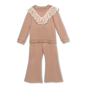 KHERA - GIRLS LOUNGEWEAR SET IN SAND