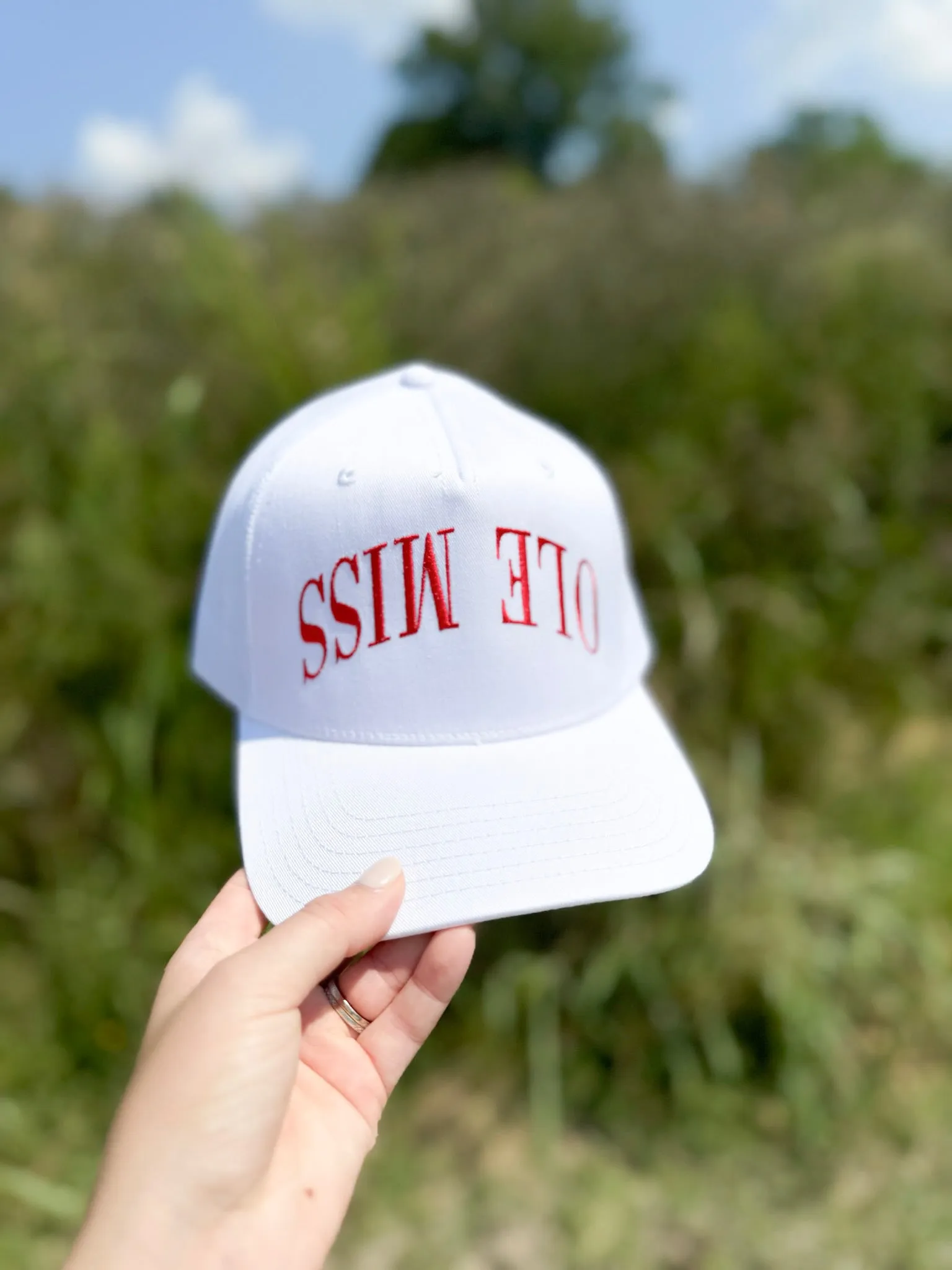 Ole Miss Embroidered Trucker Hat