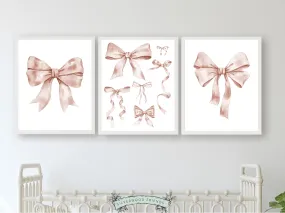 Pink Bow Print - Set 3