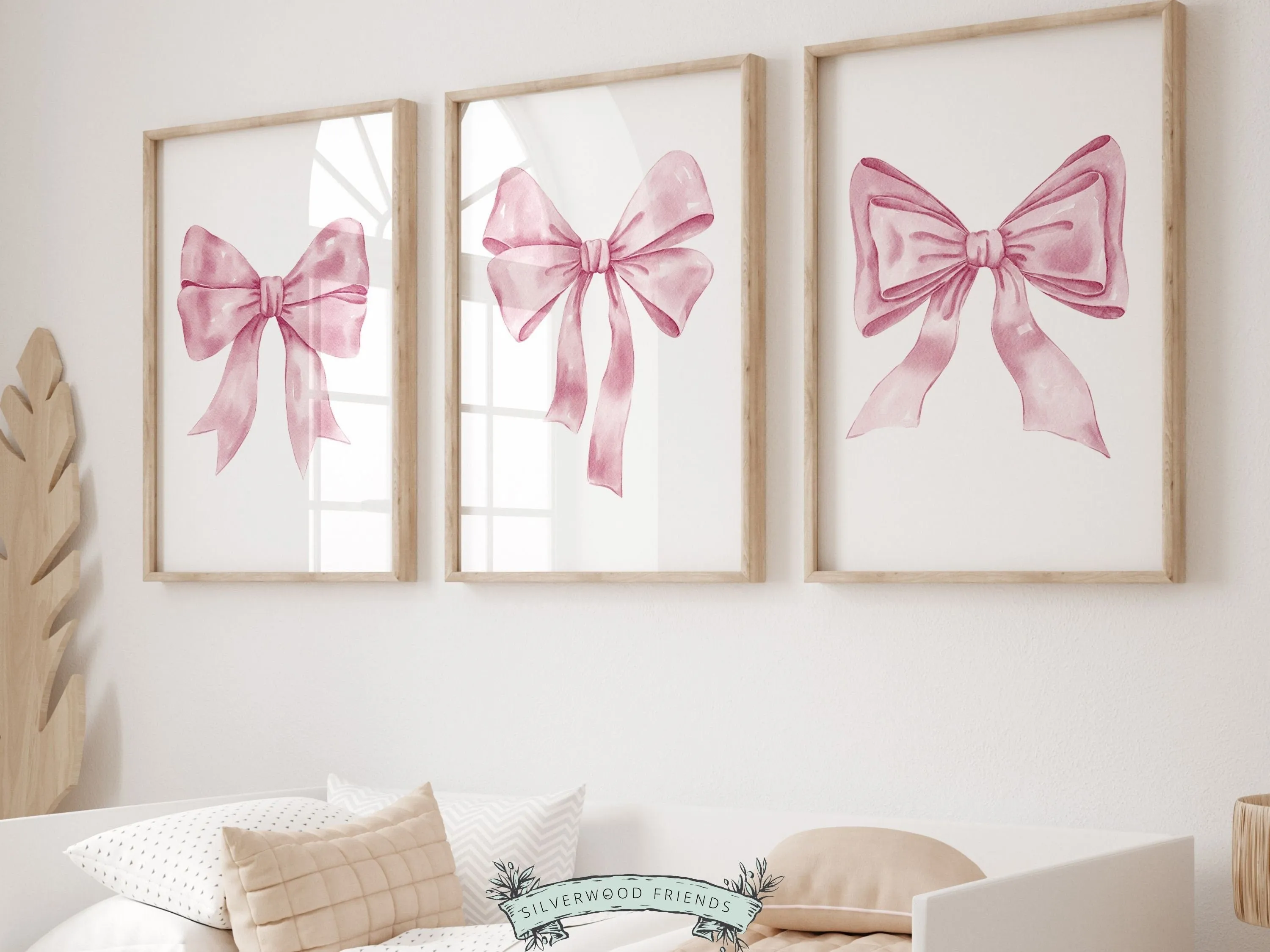 Pink Bow Print - Set 4