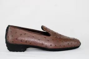 RM MMS CHOC LEATHER OSTRICH