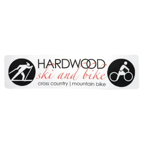 Small Hardwood Logo Sticker