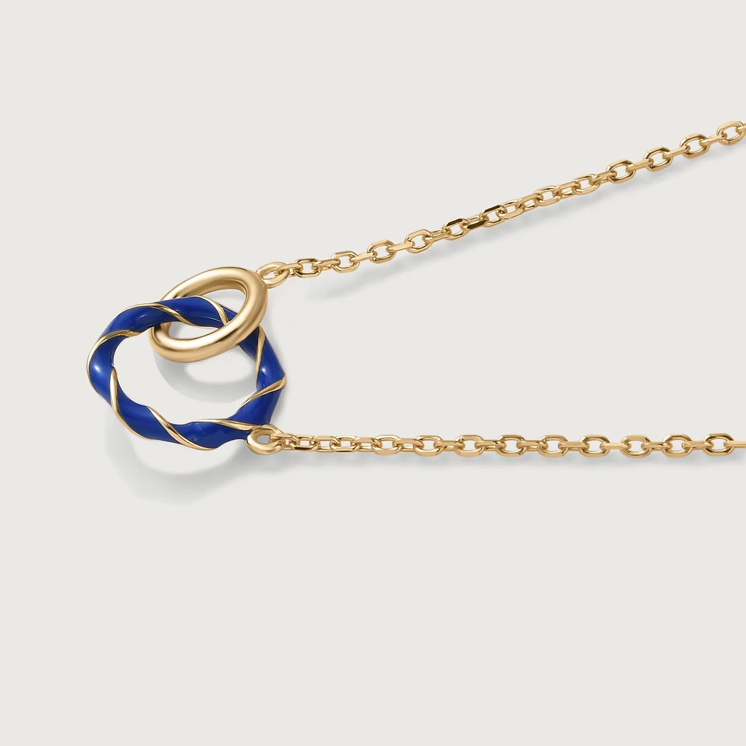 Taffy Enamel Knot Necklace