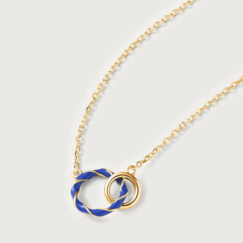 Taffy Enamel Knot Necklace