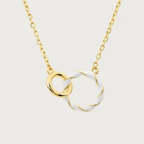 Taffy Enamel Knot Necklace