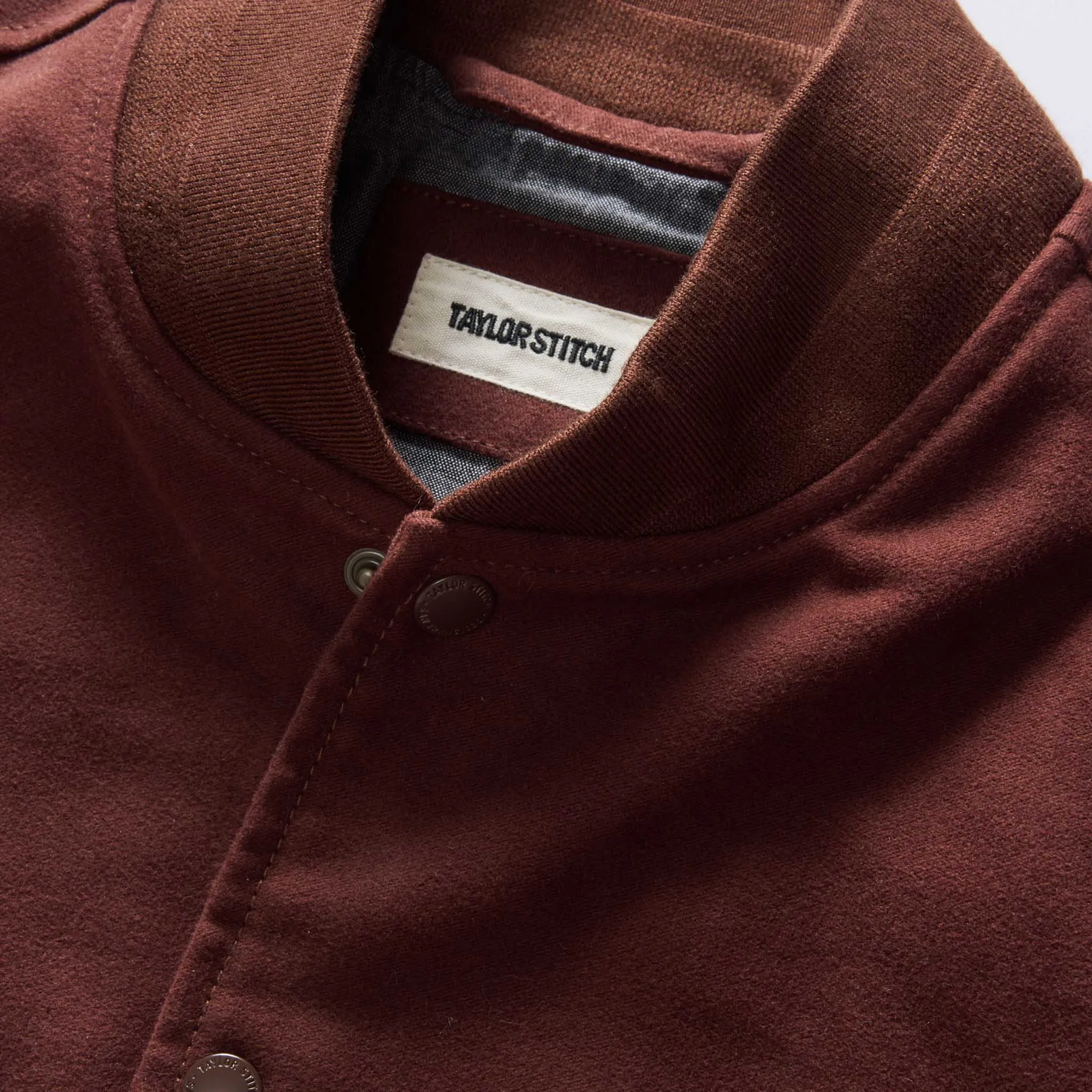 The Campus Jacket in Burgundy Moleskin