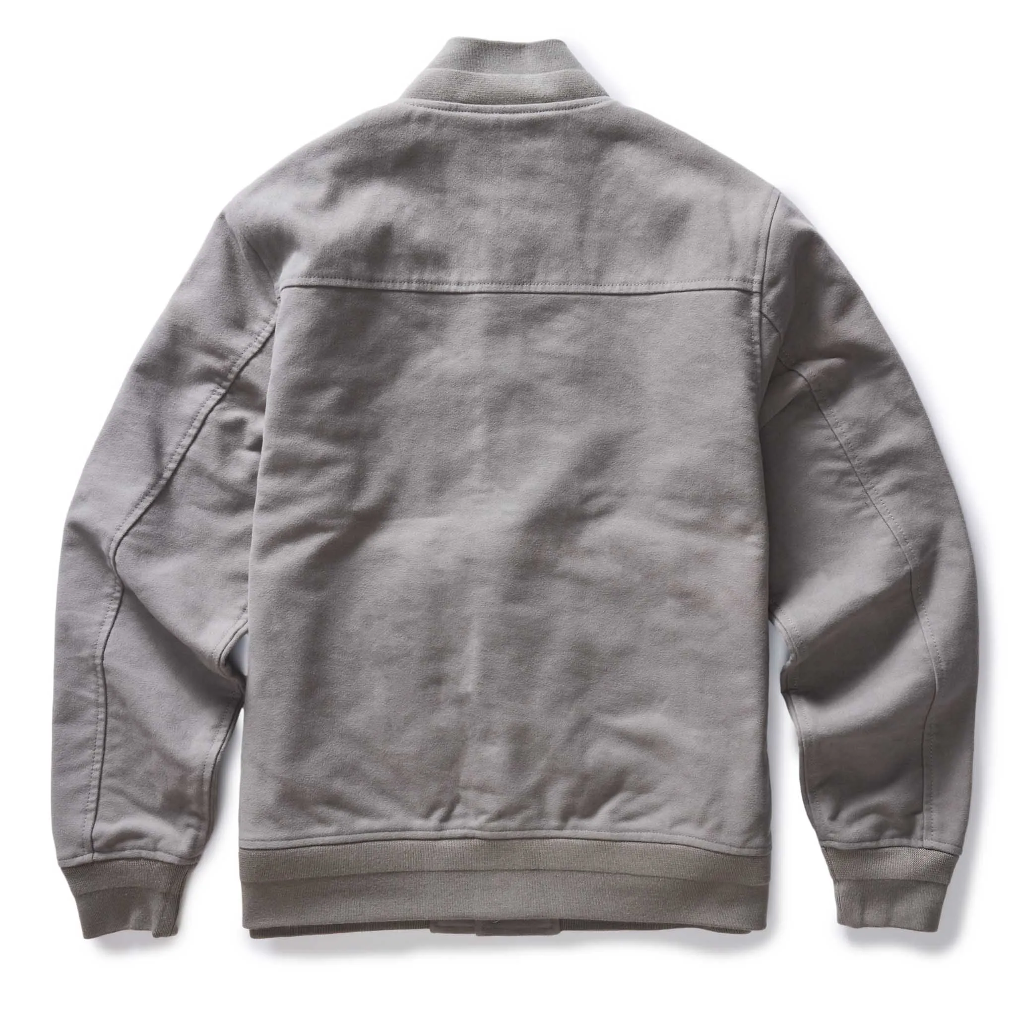 The Campus Jacket in Grey Moleskin