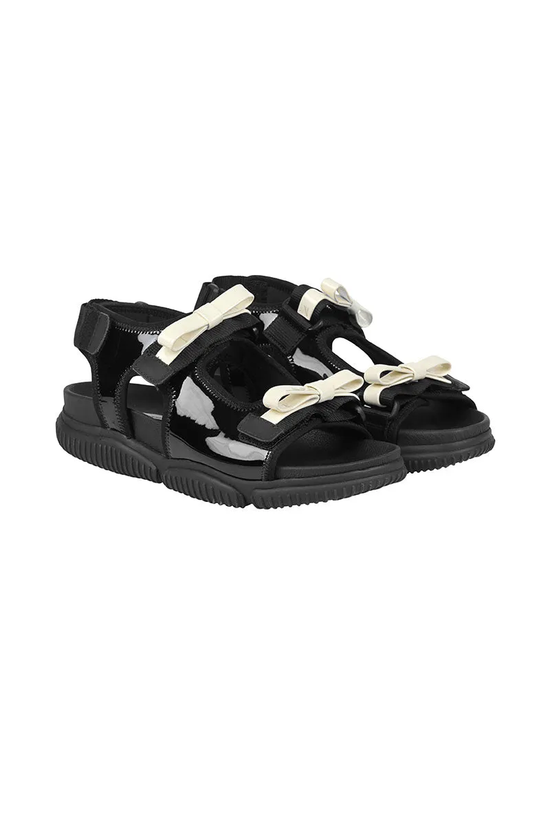 VALERIA | SANDAL NEOPRENE BLACK/YELLOW